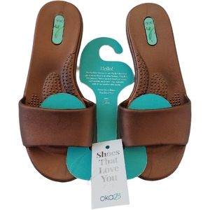 NWT OKA b Copper Slides, Size XS